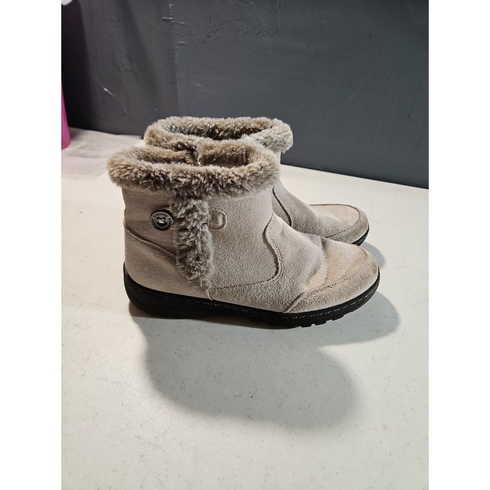 Khombu Fur Side Zip All Weather‎ Boot Grey Size  8.5